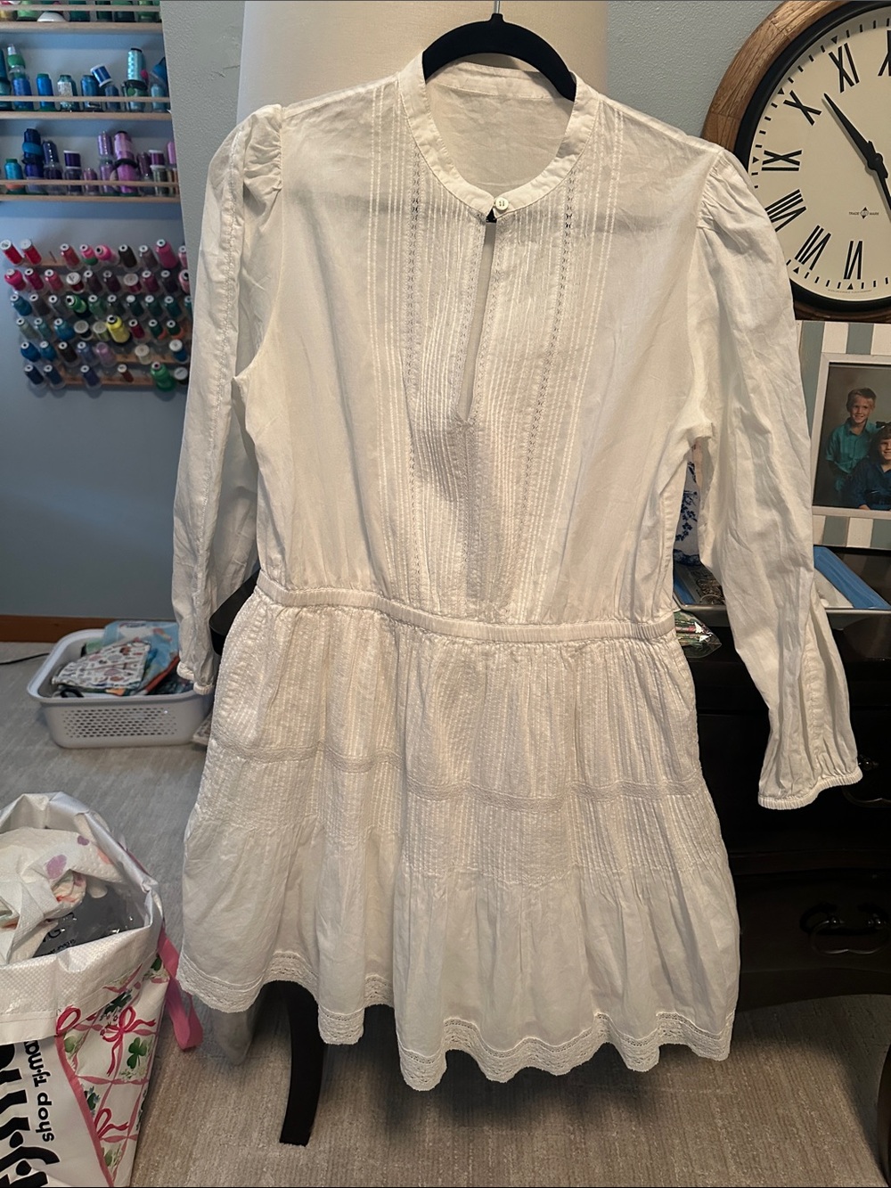 Vanessa Bruno White Lace Teyana dress style #2EVA40-V08055, women’s size small